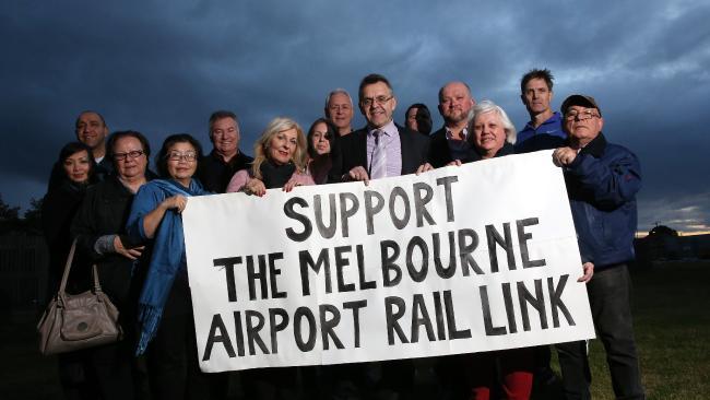 Moonee Valley Mayor Andrea Surface and local residents are busy campaigning for an airport rail link through Moonee Valley. Picture: George Salpigtidis That is, if current projections are correct.