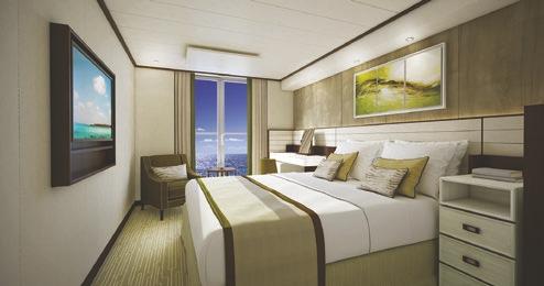 As a result, there Multiple open-seating gourmet dining venues, at no additional charge Every suite and stateroom features the Prestige Tranquillity Bed, an Oceania