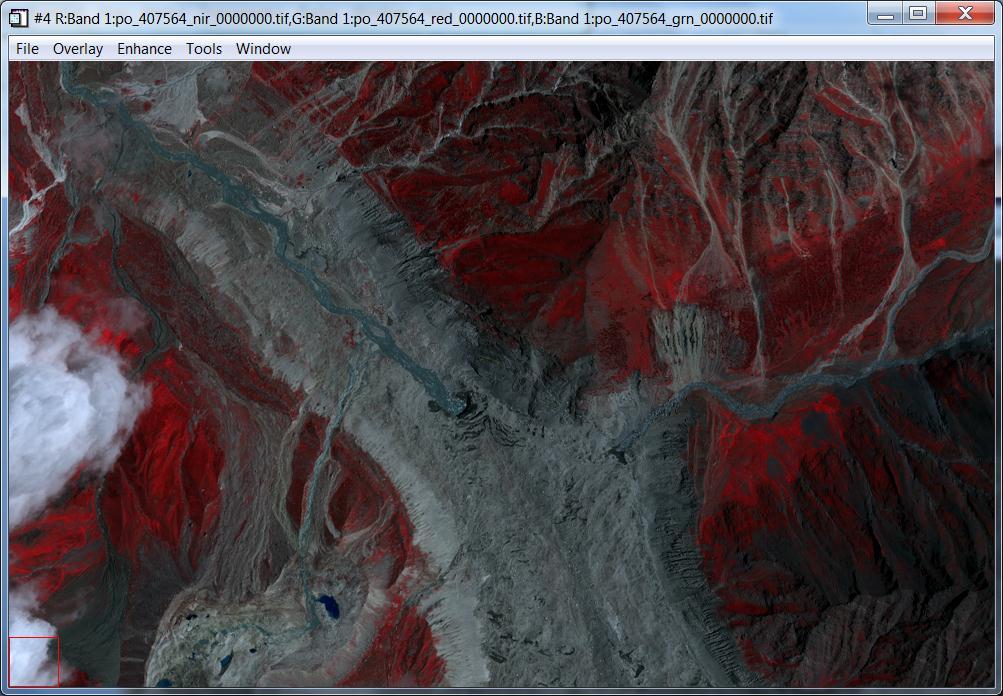 Traces of Glacier Retreating on IKONOS
