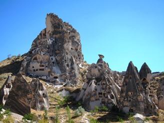 cities. Thus Cappadocia has been listed as UNESCO World Heritage. Visit Uschisar Hill and enter a local's home carved into the hill.