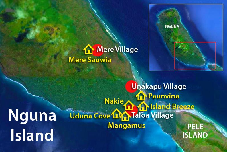 nguna Island Accommodation Map Uduna Cove Beach Bungalows... 776 6263 Mangamus Bungalow... 711 3443 Nakie Women s Guesthouse.