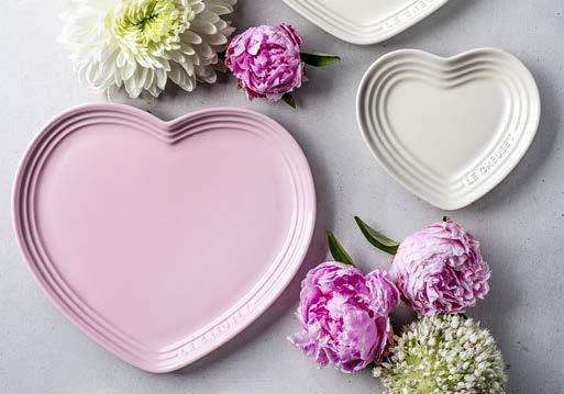 NEW HEART- SHAPED PLATES NOW AVAILABLE IN SMALL & LARGE SIZES.