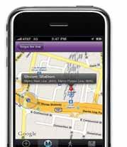 Use the iphone app to plan your daily commute or >nd routes to