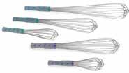 69 Stainless Steel Whips Mayonnaise whips for blending, stirring and mixing of large quantities.