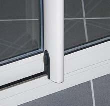 The thin aluminium sections minimise sightlines making best possible use of the glass area.