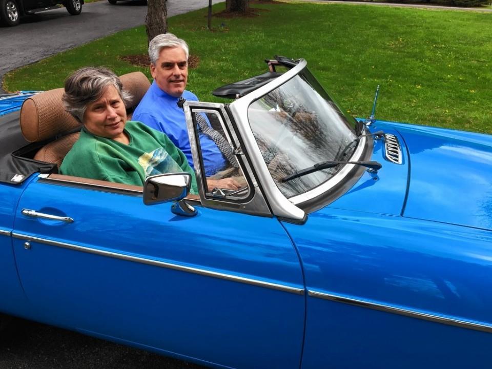 Members in the News 1 / 14 Pam and Frank Gordnier in their 1980 MGB.