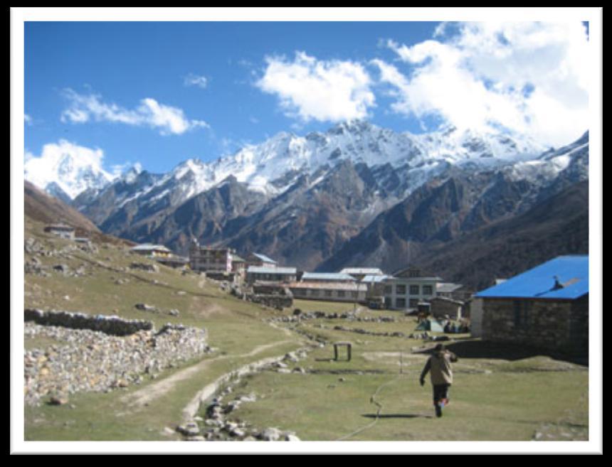 The surroundings are interesting also because of the famous cheese factory. This beautiful valley is in the lap of the Langtang Lirung and others around us.