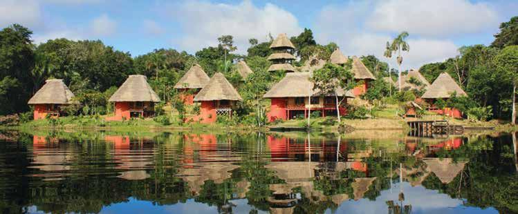 Activities include wildlife viewing from the 37m-high observation tower, jungle walks, canoe rides and night excursions. Departs daily except Sun. Children 7+ welcome.