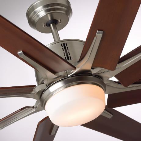 5" Integrated light fixture Blade to ceiling height: 12.