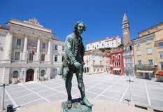 Tartini Square Picturesque Piran Sečovlje Salina Nature Park BEHIND SEVEN TOWN GATES Behind the town walls from the 7 th century, from which seven town gates are still preserved, you can see: Tartini