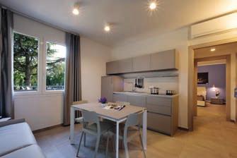 TOSCA Apartment 3 28,40 mq 2-4 Persons Wi-Fi A quiet studio apartment on the ground floor, with a private garden, outdoor furniture and two sun loungers.