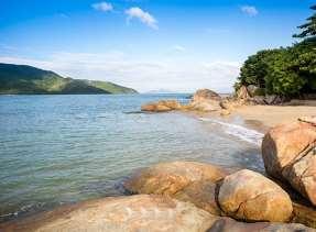 Southern Coast, Vietnam An Lam Retreat Ninh Van Bay Nestled in a peaceful jungle island of Ninh Van Bay, An Lam Retreat Ninh Van Bay is set among the natural waterfalls and towering mountains with
