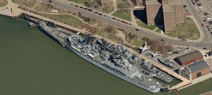 13. Buffalo Naval Park: Public park with three former navy vessels now used as a museum. On shore exhibits and museum.