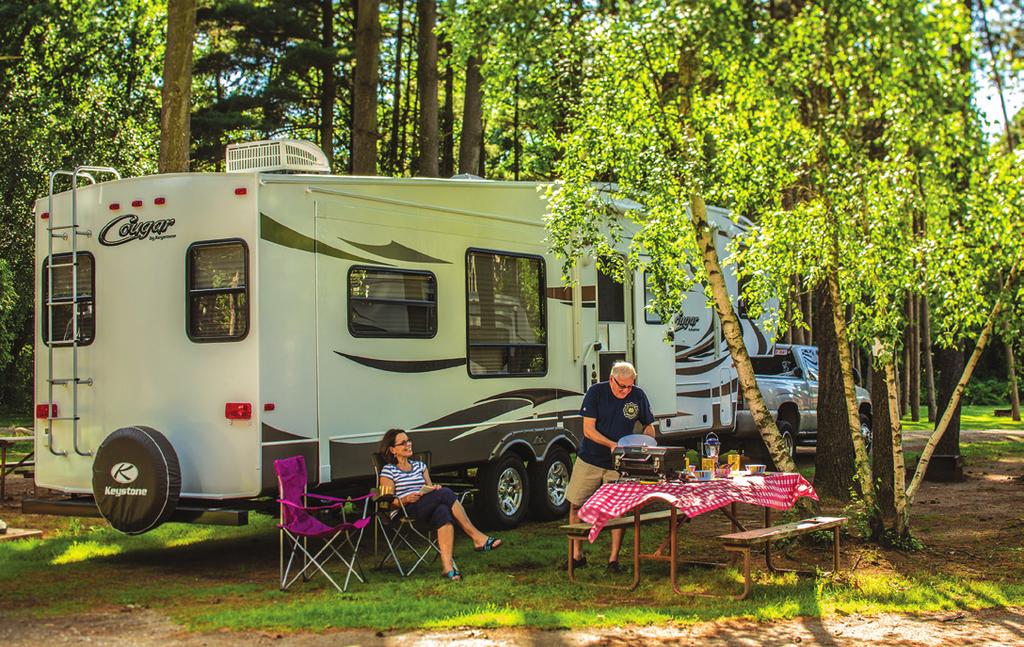 WHERE PEOPLE ARE CAMPING Distance from Home Campers are relatively split, with about half traveling less than 100 miles from home and the remainder