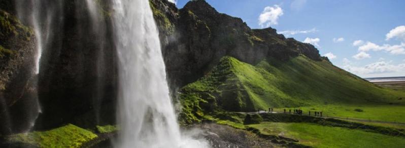 Seljalandsfoss Waterfall: Seljalandsfoss is one of the most spectacular waterfalls in Iceland.