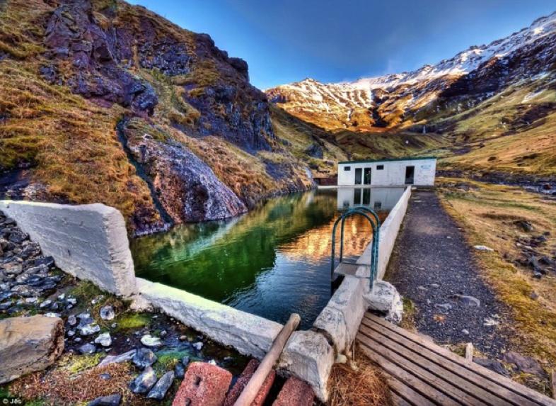 The secret pool: There is having a swim, and then there is having a dip in a deserted pool nestled in one of Iceland's most picturesque valleys.