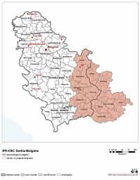 64 4. Komponenta II Prekogranična saradnja (Cross-Border Cooperation CBC) Cilj programa: Strateški cilj Prekograničnog programa Rumunija Srbija jeste da se, na osnovu zajedničkih prekograničnih