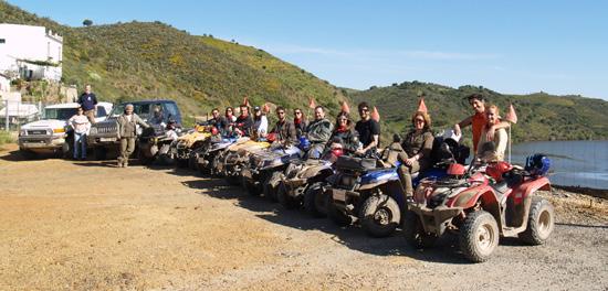 Routes on quad, all-terrain vehicle, bicycle or hiking through magnificent landscapes such as natural parks situated next to Fuerte El Rompido Hotel.