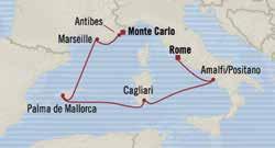 ROME to MONTE CARLO 7 days Ju 14, 2017 RIVIERA