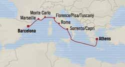 Coastlies VENICE to BARCELONA 11 days Sep 11,