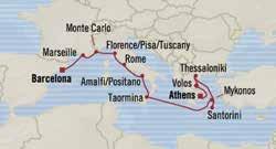 Relics BARCELONA to ATHENS 12 days Oct 16, 2017