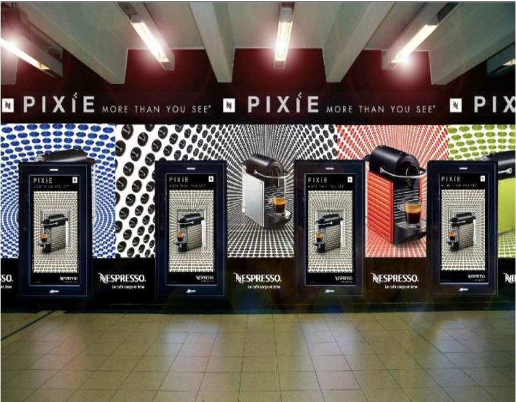 Digital at RATP A pioneer network introduced in 2010 : 400 screens in 100 stations and train