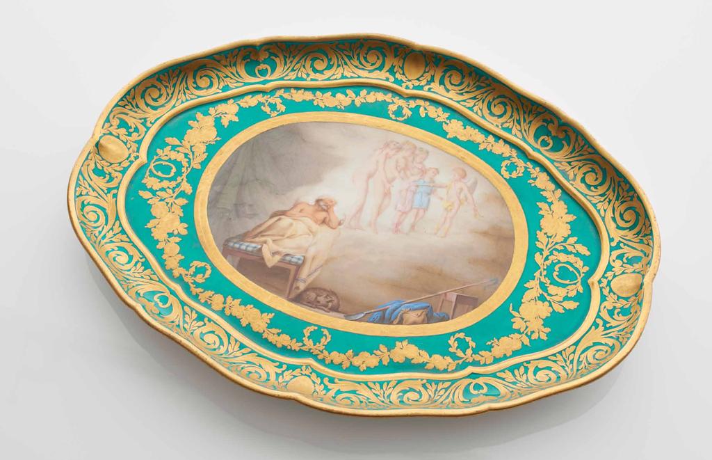 A Large Sèvres Soft-Paste Porcelain Tray 1779 plateau du roi