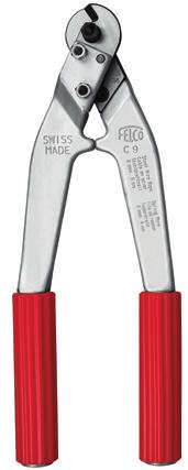 TWO HANDED CUTTERS FELCO C9 CODE: C9 Cuts steel cables up to 9mm in width FELCO C12 CODE: C12 Cuts steel cables up to 12mm FELCO C16 CODE: C16 Cuts steel