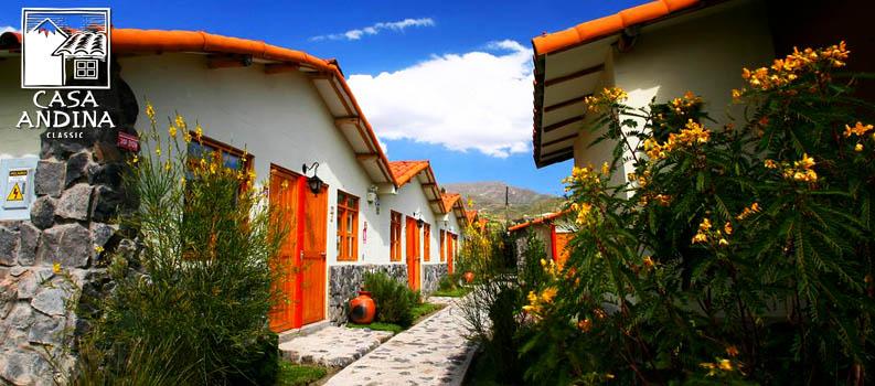 COLCA HOTELES Casa Andina Colca Hotel 3*** Casa Andina Classic Colca is located in the Valley of Colca, a 3 hour drive away from the city of Arequipa.