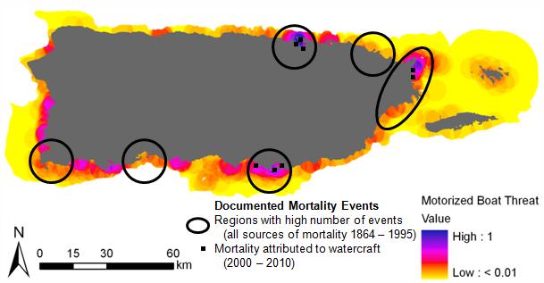 We also evaluated the potential MPA regions against aerial sighting made under the new survey protocols (USFWS, unpublished data; Figure 15A).