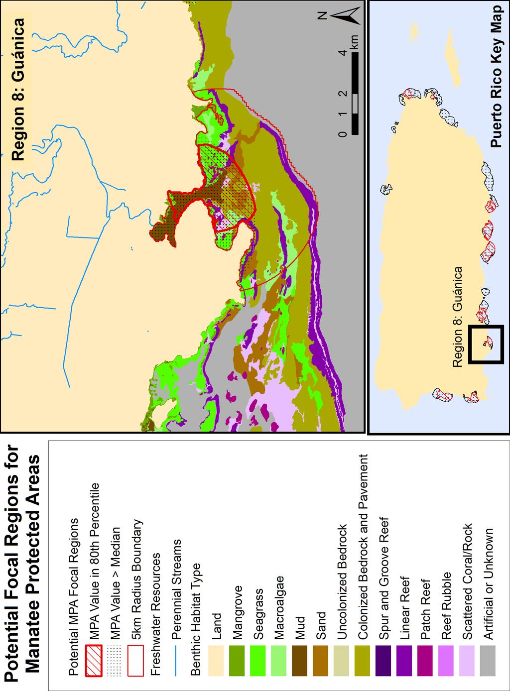 50 Figure 24: Potential MPA region encompassing coastal waters of Guánica.