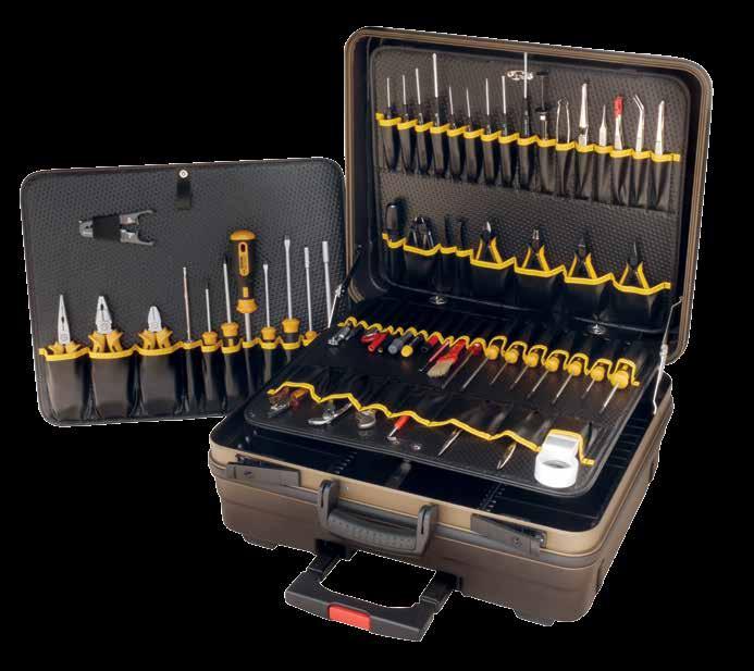 COMPACT-MOBIL ELECTRONIC SERVICE CASE 7000 The trolley case with special tools for the assembly and maintenance of electronic devices 7000 COMPACT-MOBIL with tool set 7010, 7020 und 7030 7015