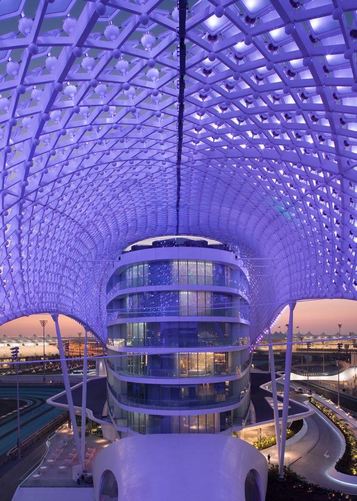 HOTELS Yas Viceroy Abu Dhabi Its stunning LED canopy makes Yas Viceroy a truly iconic landmark and one of the world s most extraordinary hotels. viceroyhotelsandresorts.