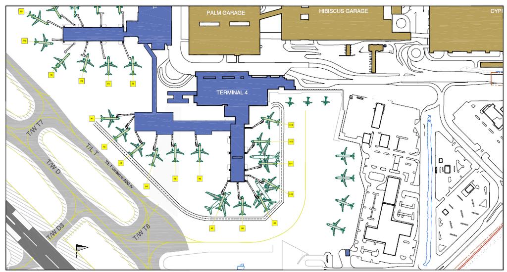 19 Terminal 4 Project Name: Terminal 4 Key Issues: Three gates are eliminated due to the South Runway. Increasing Demand of International Gates.