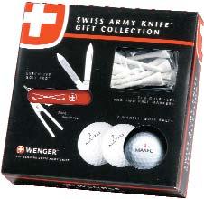 Executive Golf Pro Knife (#8,red) - 3 Maxfli golf