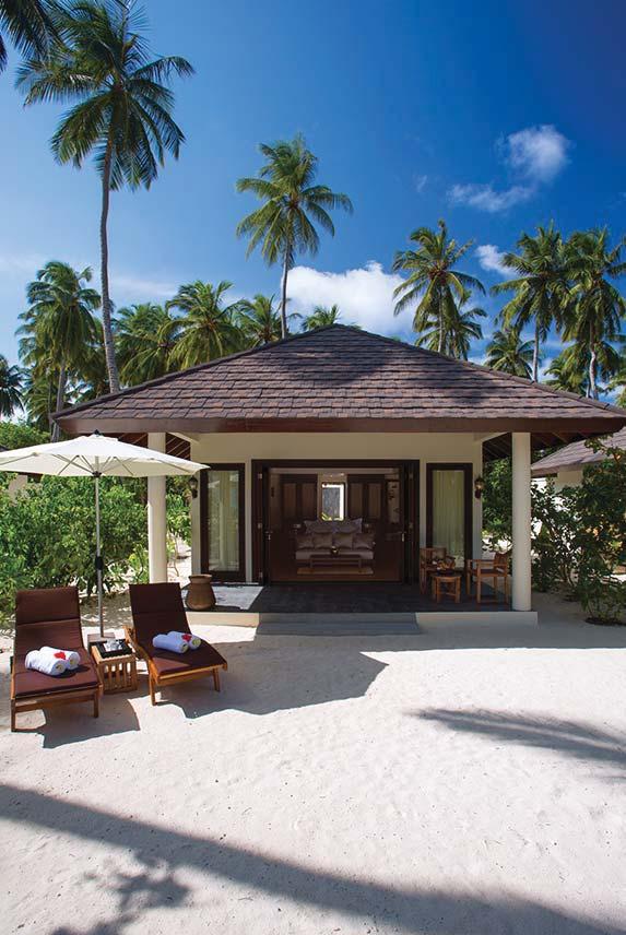 ACCOMMODATION 132 VILLAS & SUITES Atmosphere Kanifushi Maldives offers 132 Sunset View detached villas and suites separated by a few meters of tropical vegtation for guest privacy.