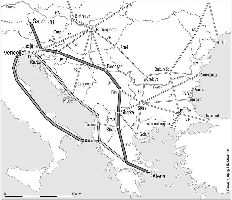 Milan Ilić and Danijel Orešić Pan-European Transport Corridors and Transport System of Croatia This predominance is particularly notable in the quantity of goods carried, wherein road transport has