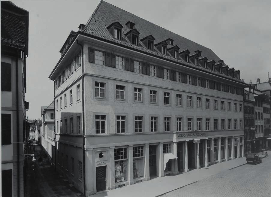 Basel has a new number the Volkshaus In several steps, Volkshaus Basel will be remodeled and former uses reinstated such as hotel, shop, bar (No.1), brasserie (No.2), concert hall (No.4, 5 and 6).