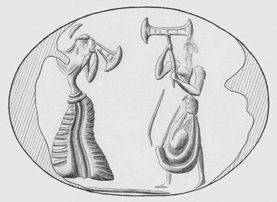 MATTHEW HAYSOM double-axes in neopalatial iconography We are fortunate in having some Neopalatial depictions of Double-Axes being put to some kind