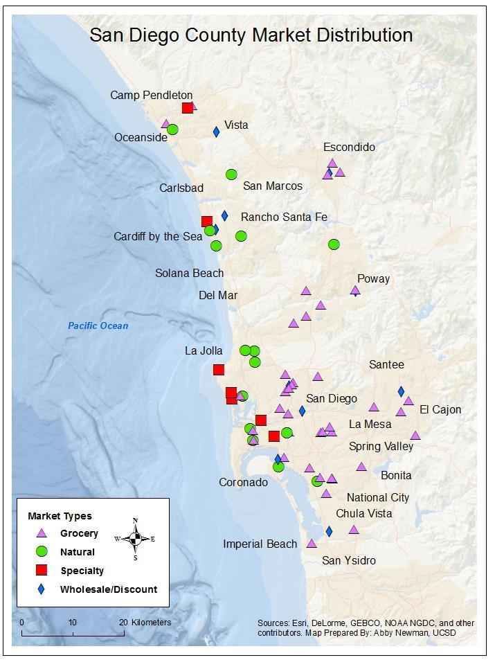 Design & Methods Study Design: stratified random sample, panel & cross-section data Stratified random sample of survey locations 72 locations selected from a total of 256 across San Diego County,