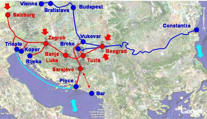 Intermodalni/multimodalni terminali Prostorni plan FBiH 2008.-2028.