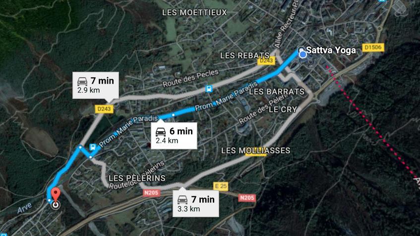 HOW TO GET TO THE PROPERTY: La Creusettaz Shown