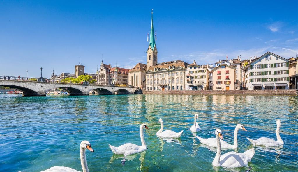 4 PARIS ZURICH Bern Grindelwald zurich Beautiful view of the historic city center of Zurich with famous Fraumunster Church FROM 760E-DAYS 6 FROM ZURICH TO PARIS new, 9, 6 0,09,6,30 4, 8, 5 08*, * 3,