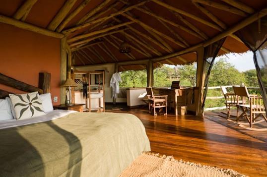 TARANGIRE TREETOPS Centered around a main lodge which has been built around a thousand year-old baobab tree Tarangire Treetops has 20 luxurious and well appointed tree-houses.