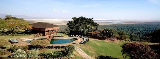 MANYARA WILDLIFE LODGE Lake Manyara Wildlife Lodge is strategically located on the very edge of the steep western escarpment of the Rift Valley, with magnificent views down across the lake.