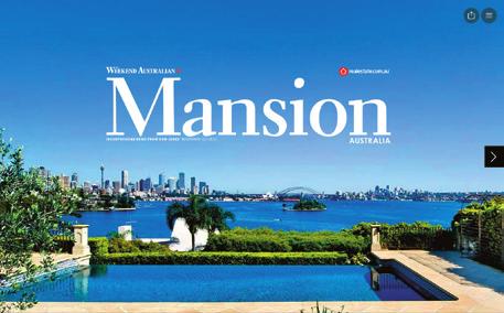 Digital Print Edition HIGHLY ENGAGING DIGITAL PRINT EDITION The digital edition of Mansion Australia will include highly interactive elements including videos, image galleries, flash animation.