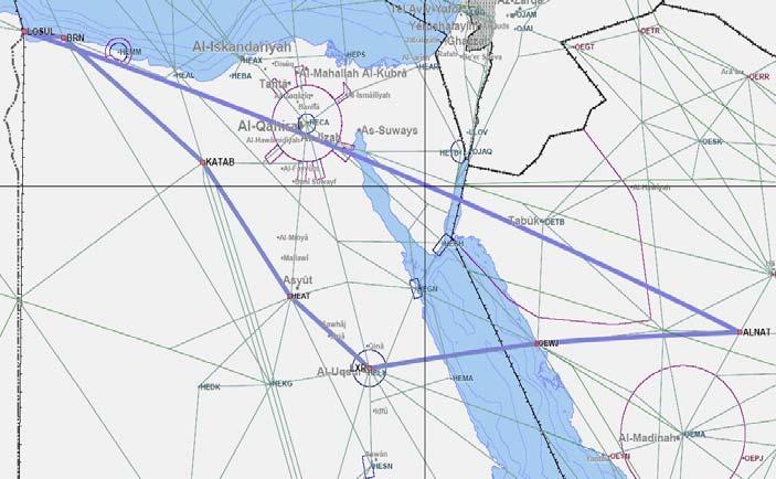 3B-47 ATM/SAR/AIS SG/11-REPORT APPENDI 3B MID/RC-501 ATS Route Name: New Route Entry-Exit: LOSUL-ALNAT Inter-Regional Cross Reference if any Users Priority High Originator of Proposal Date of