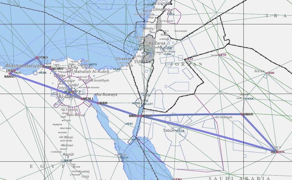 ATM/SAR/AIS SG/11-REPORT APPENDI 3B 3B-50 MID/RC-504 ATS Route Name: New Route Entry-Exit: HIL-NANVO Inter-Regional Cross Reference if any Users Priority Originator of Proposal Date of Proposal IATA