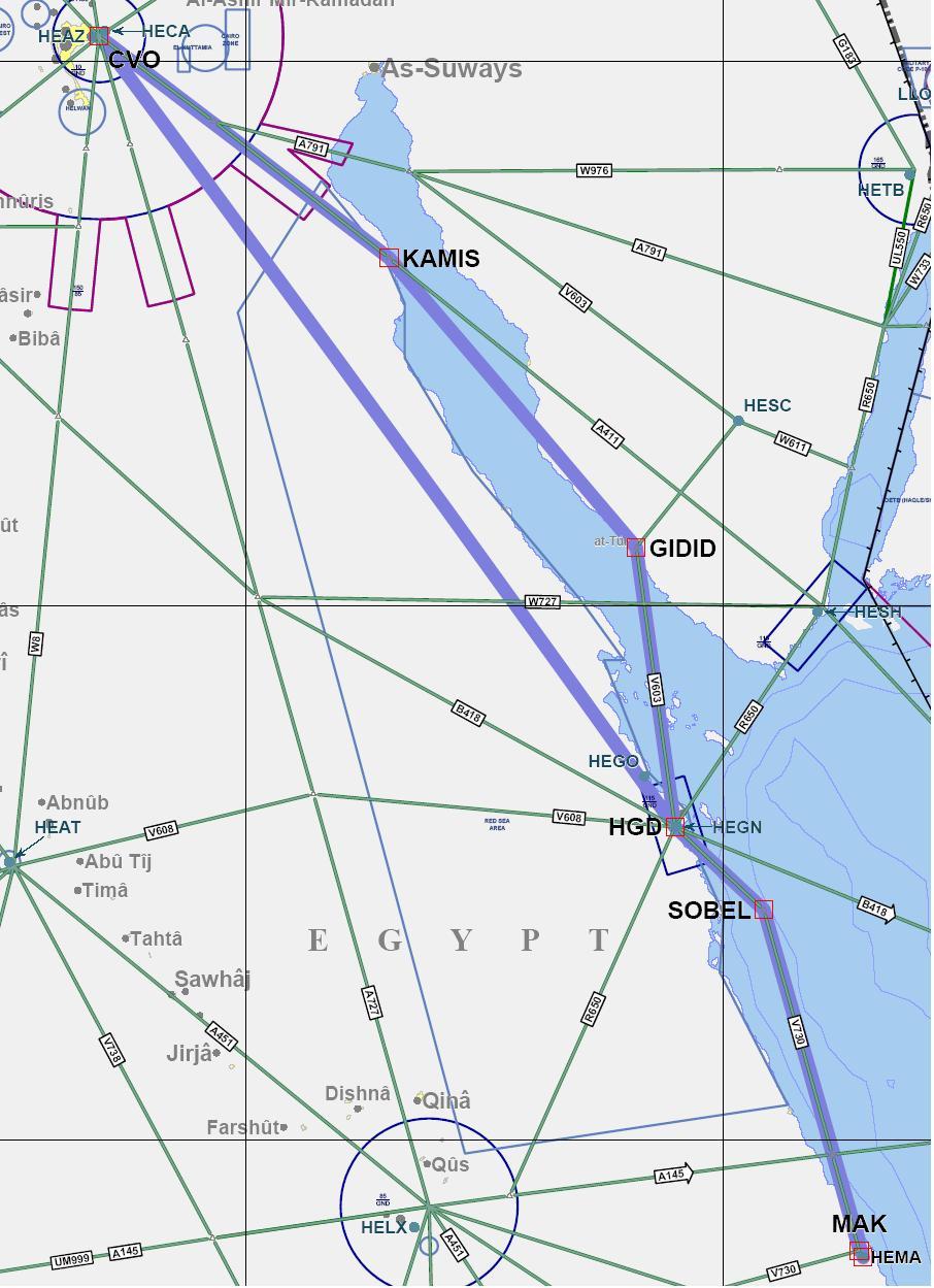 ATM/SAR/AIS SG/11-REPORT APPENDI 3B 3B-60 MID/RC-515 ATS Route Name: New Route Entry-Exit: HEMA-CVO Inter-Regional Cross Reference if any Users Priority Originator of Proposal Date of Proposal IATA