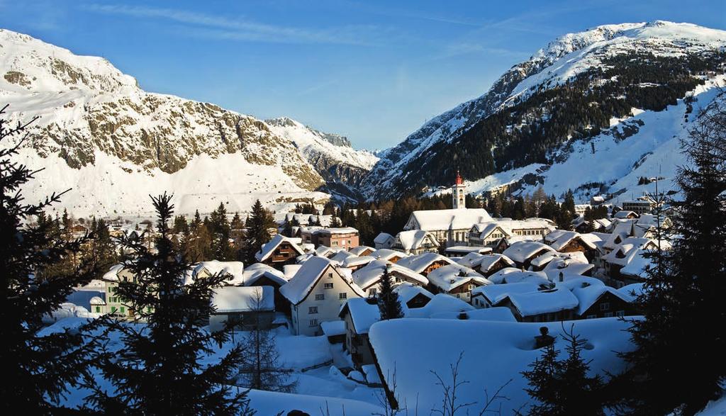 Andermatt Relaxation starts on the journey to Andermatt. Andermatt s central location means it has excellent connections to the major national and international transport routes.